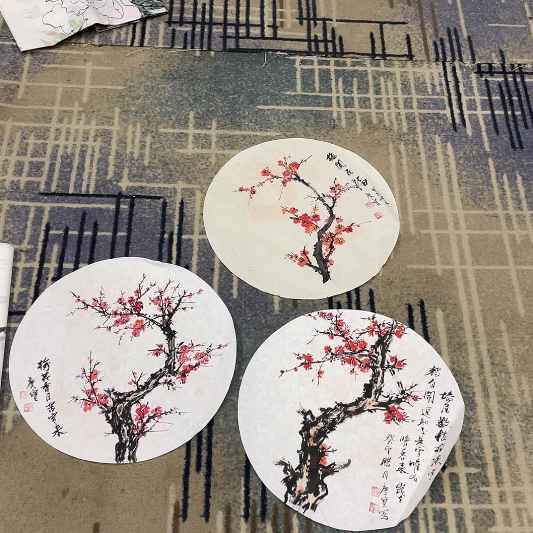 国画高老师作品直径42厘米11111