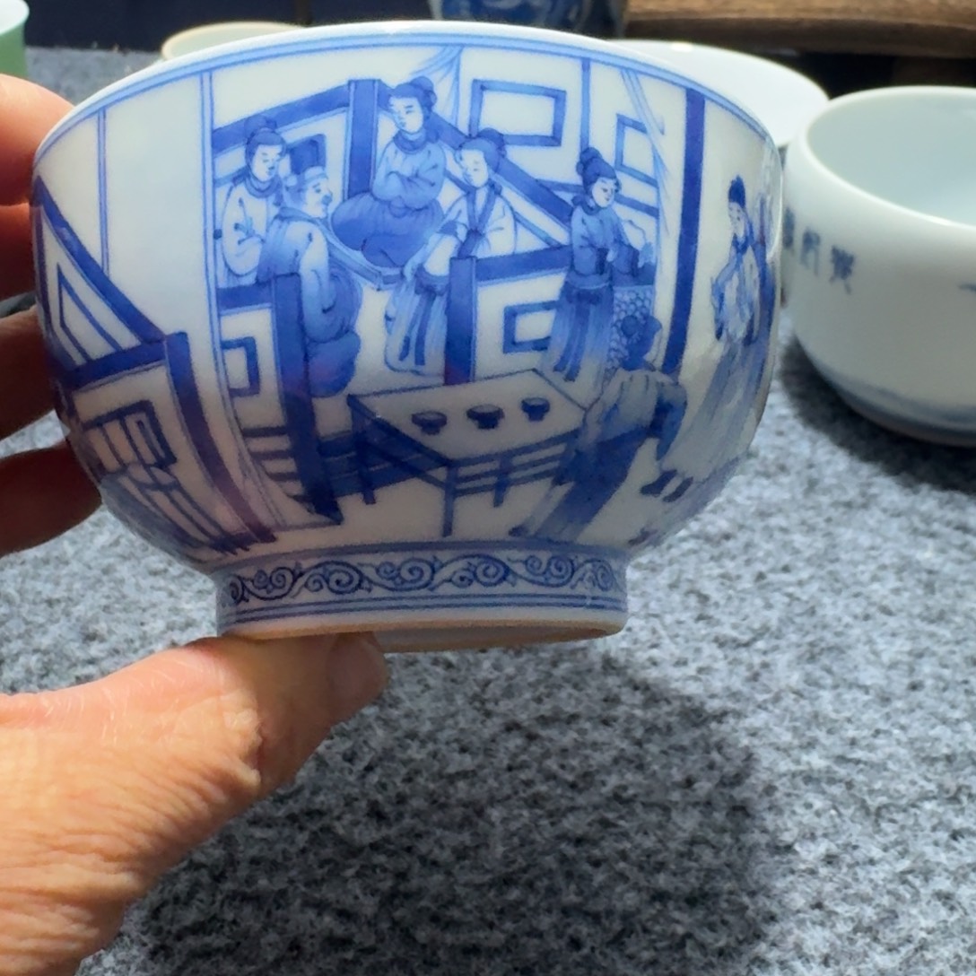 严***点现代景德镇陶瓷手绘茶具