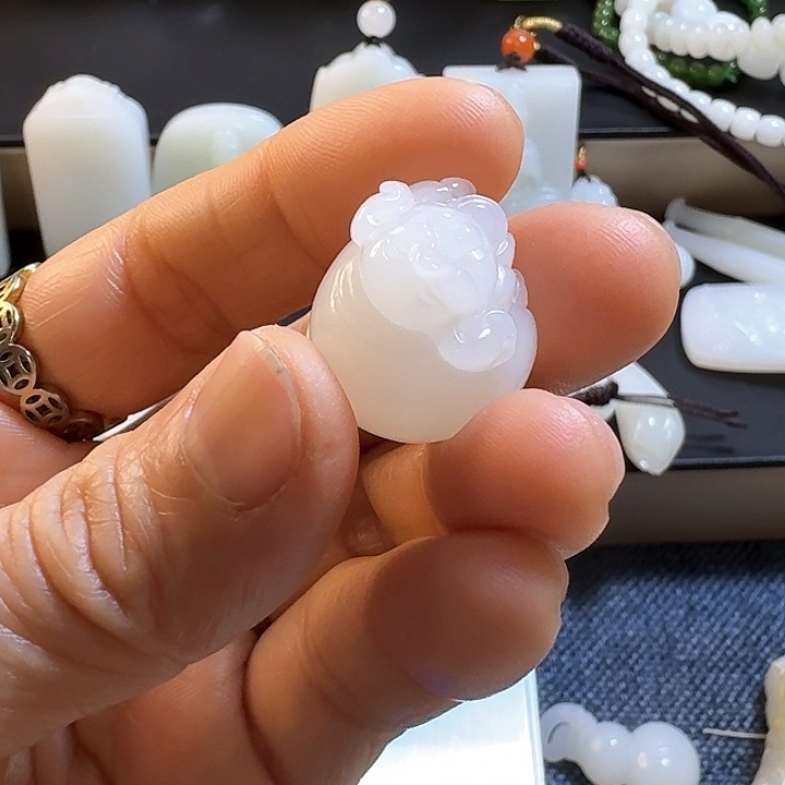 和田玉（白玉）颈饰未镶嵌快**福