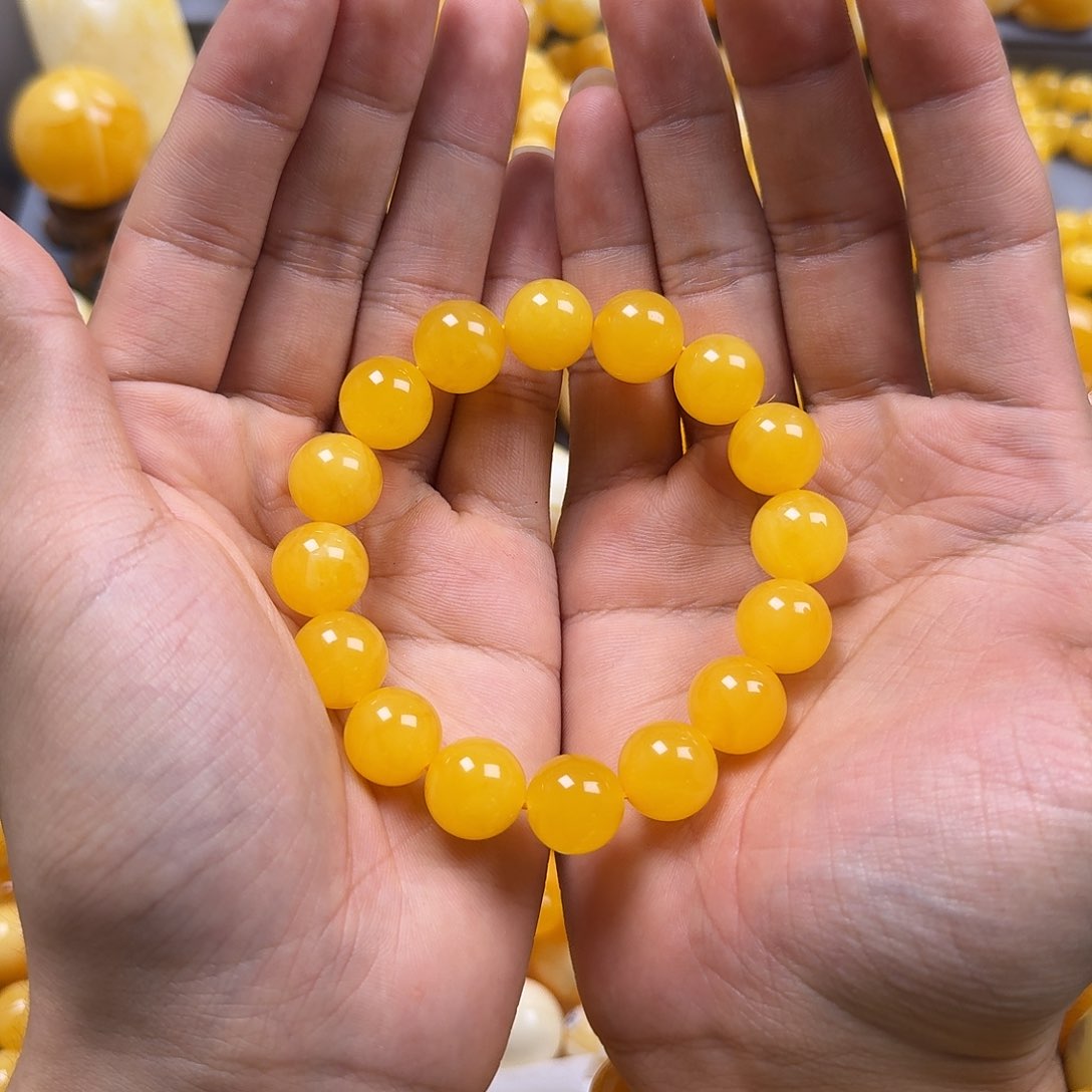 琥珀珠宝奇石未镶嵌13mm