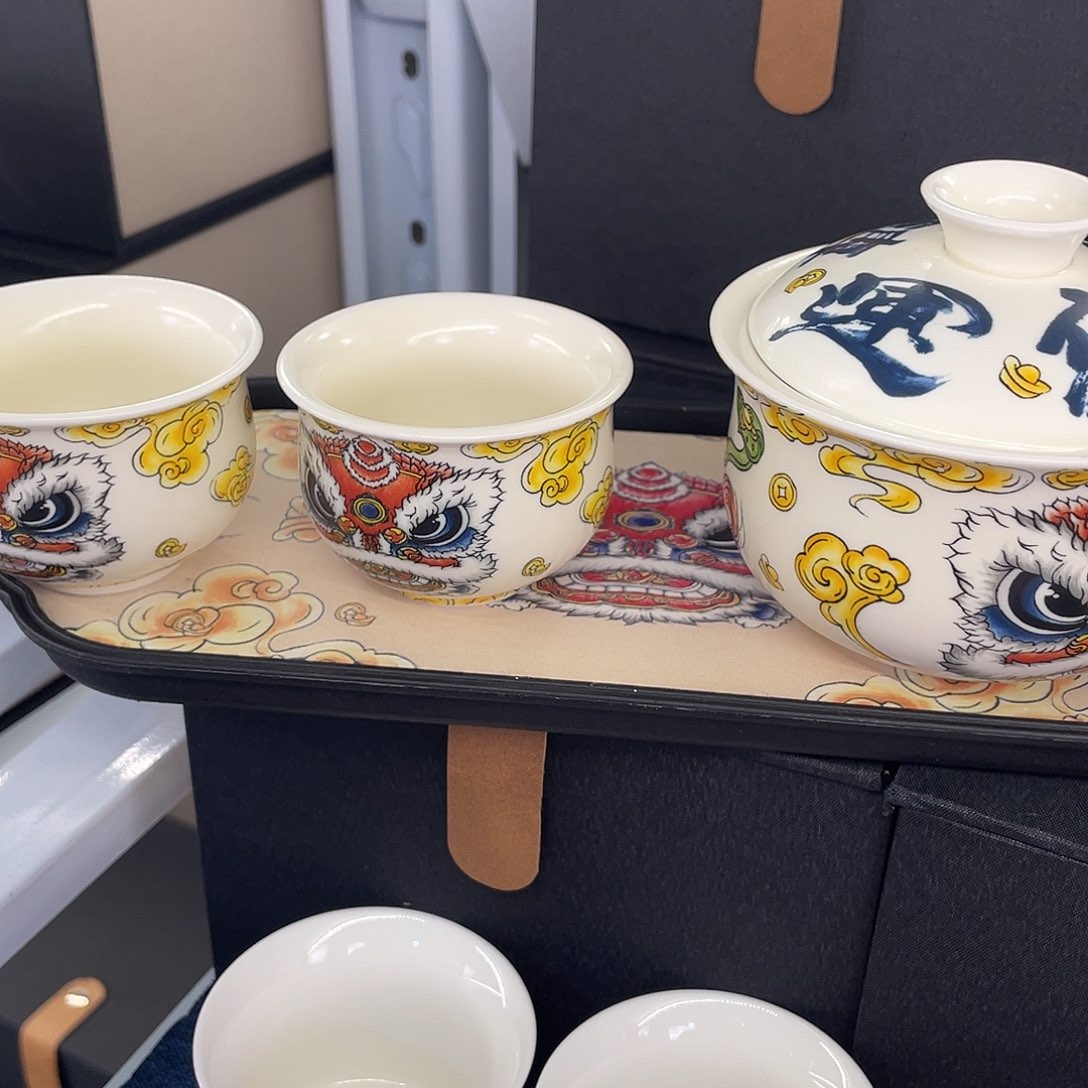 陶景德陶瓷盖碗茶具