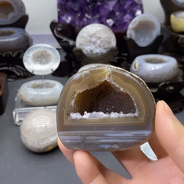 摆件未镶嵌紫晶聚宝盆