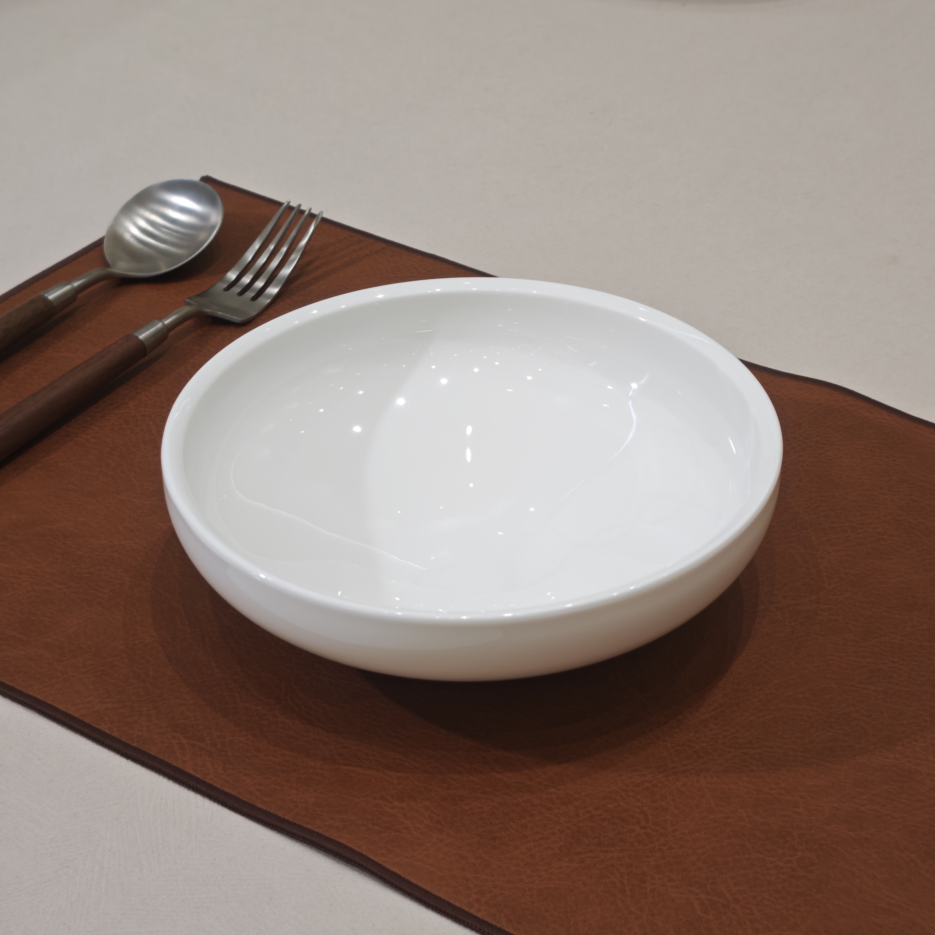 深圳红鸿 8英寸高端星级白瓷 胖嘟嘟富足碗圆形汤碗沙拉碗