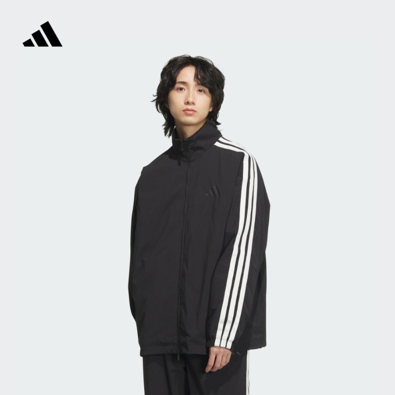 阿迪达斯 拒水防泼休闲宽松夹克外套男款 adidas JL6091