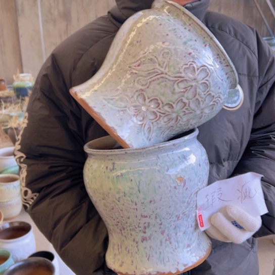 紫砂花盆高21口20————-