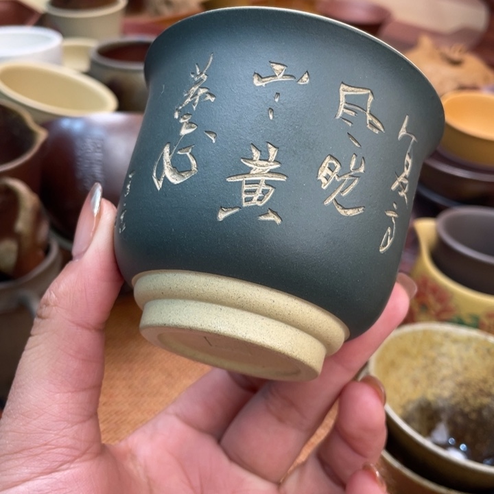 紫砂茶杯原矿紫砂主人杯