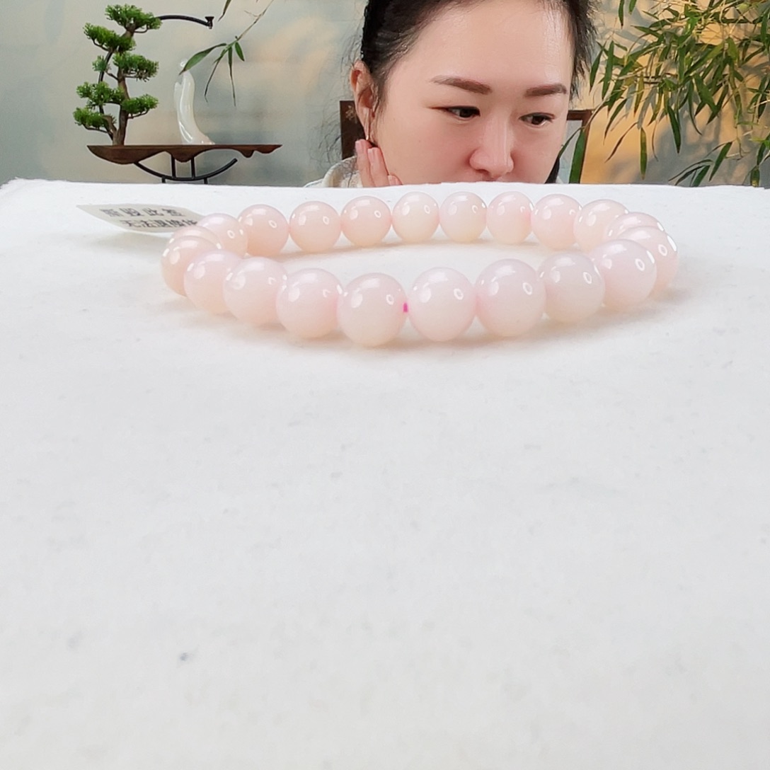 蛋白石手链未镶嵌粉澳宝手链