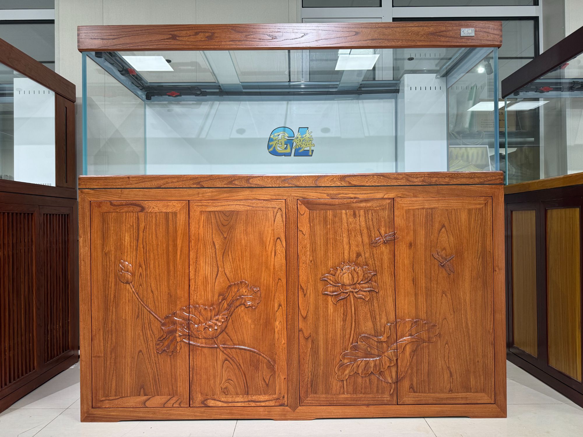 [子文自营]冠鳞纯实木龙鱼缸（裸缸价，勿拍）