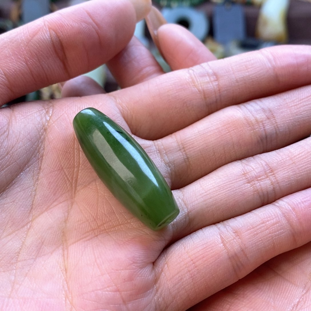和田玉（碧玉）颈饰未镶嵌