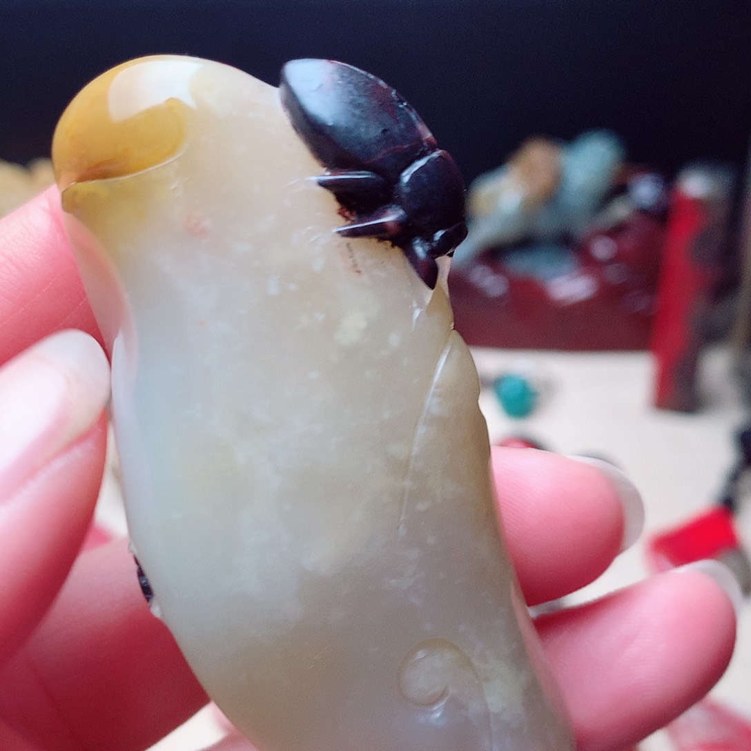 昌化石平***！白田精品手玩