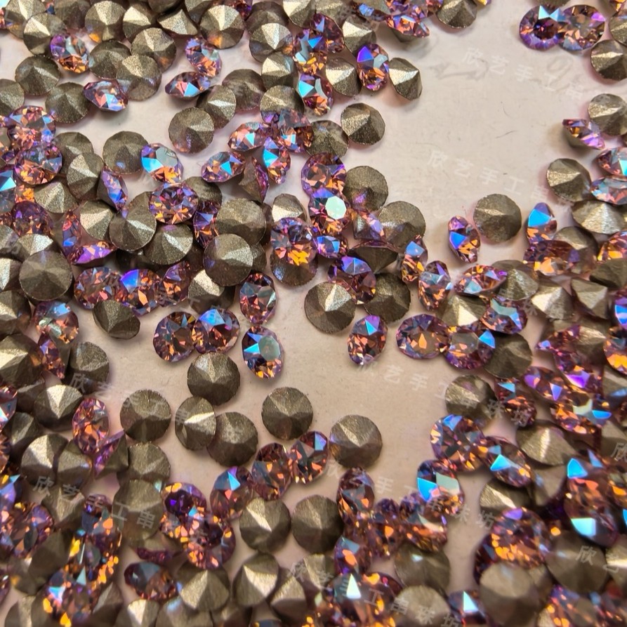 施华洛奥地利水晶，1088-PP24/3mm尖底圆钻耳钉钻