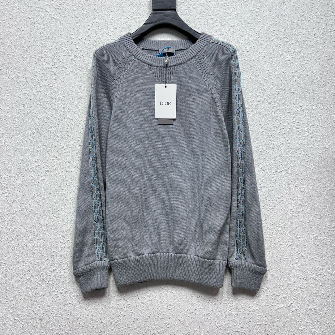 未使用 DIOR/迪奥 麒麟臂老花满印毛衣 HZ7391