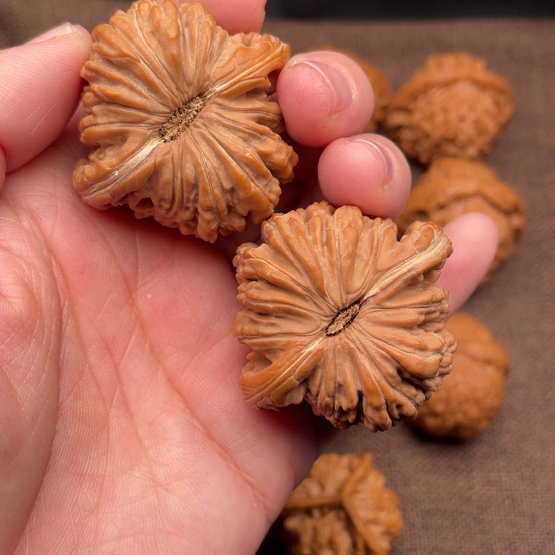 文玩核桃把件43老树拱桥楼