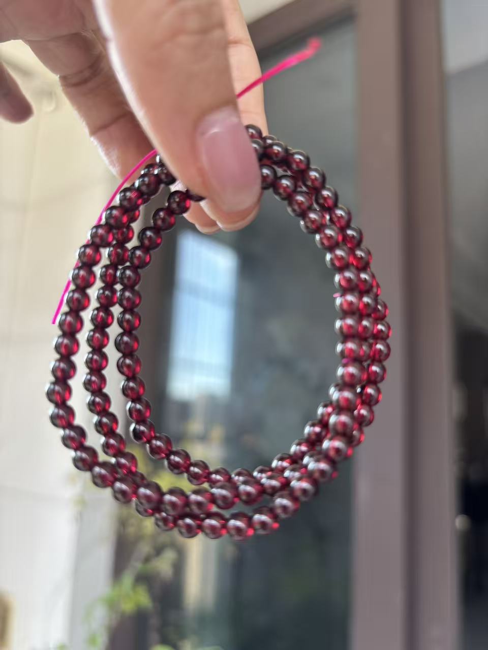 红色石榴石手串高品质链接3