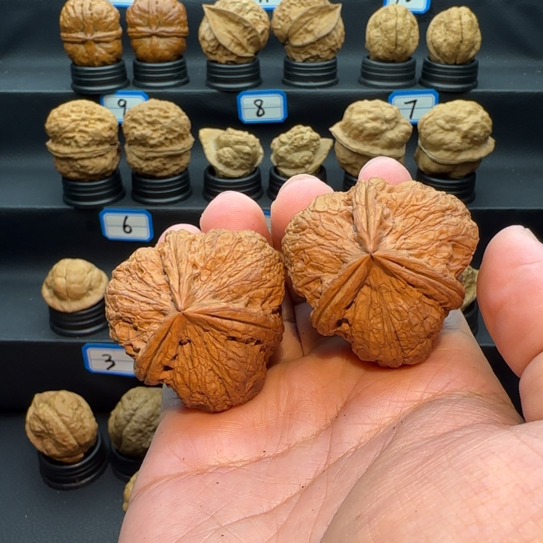 剑***人桃核把件粗劲三棱