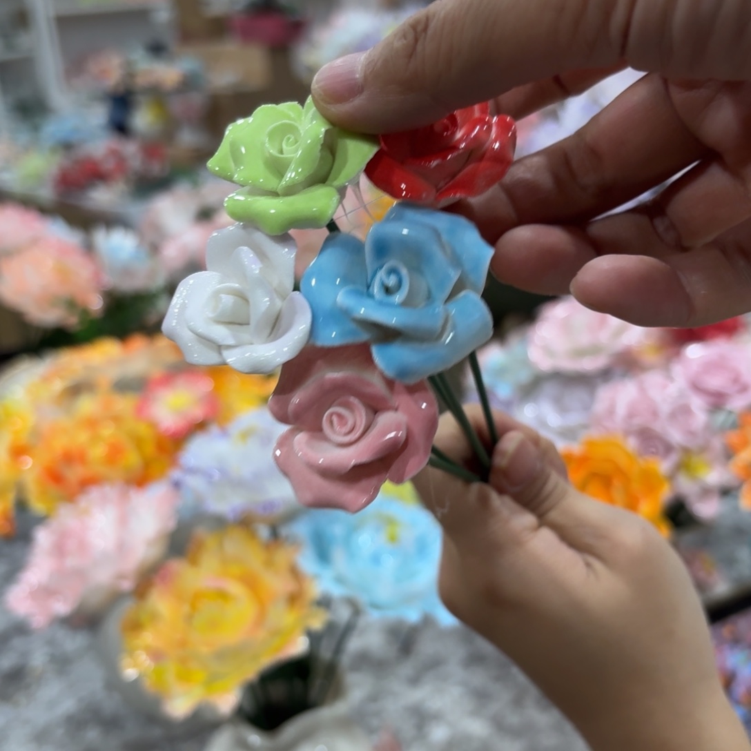 陶瓷花，20元发货，退款拉黑