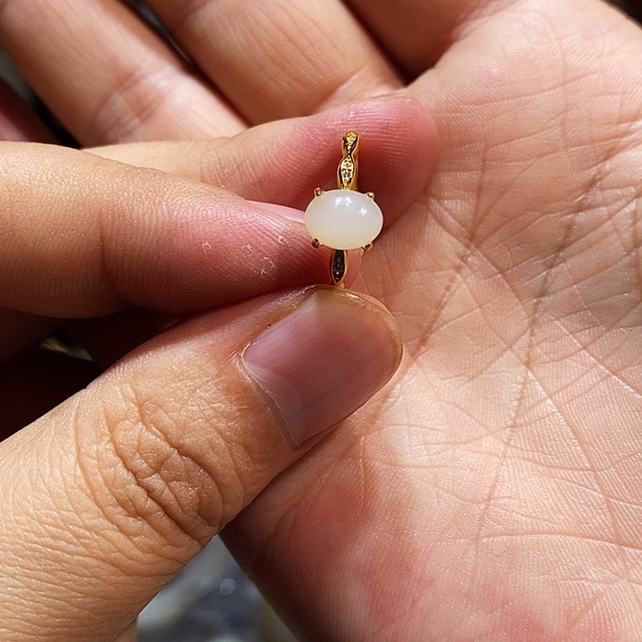 和田玉银S925镶嵌手链