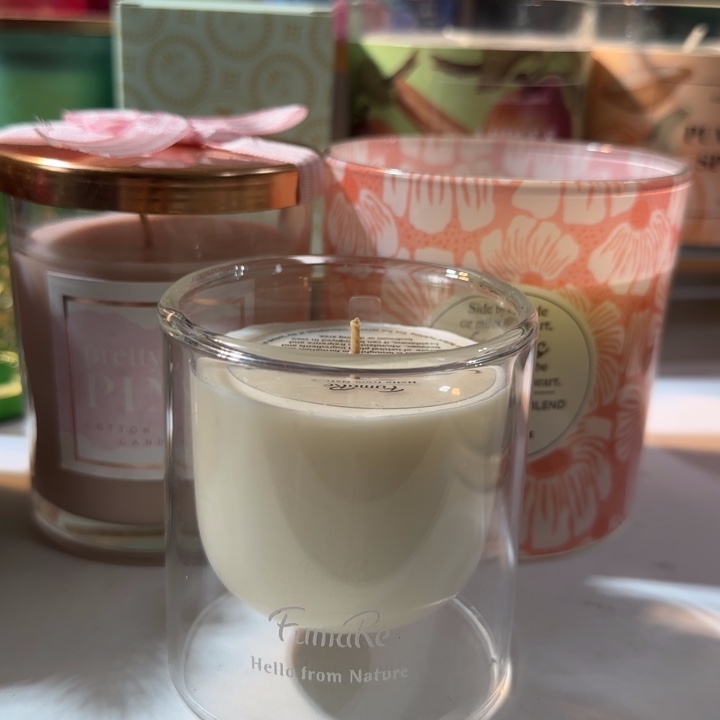 小***儿手工蜡艺透明杯香薰蜡烛