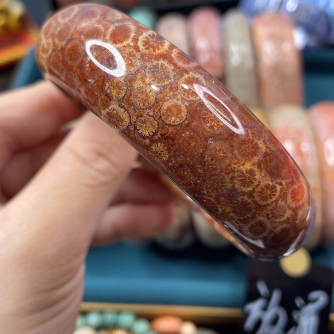 未镶嵌手镯硅化玉