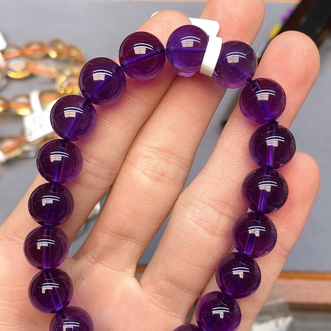 水晶手链未镶嵌21紫水晶10mm