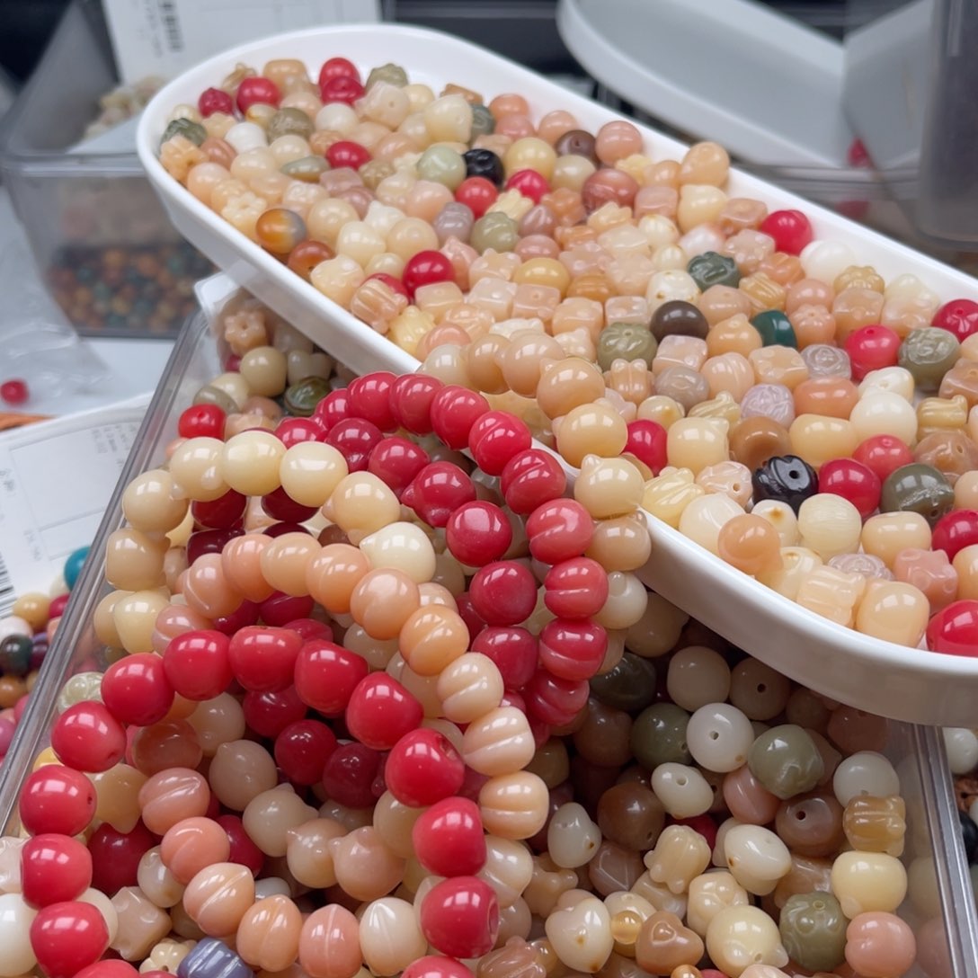 吊坠白玉菩提d x07/11-12mm/20颗混雕刻瑕