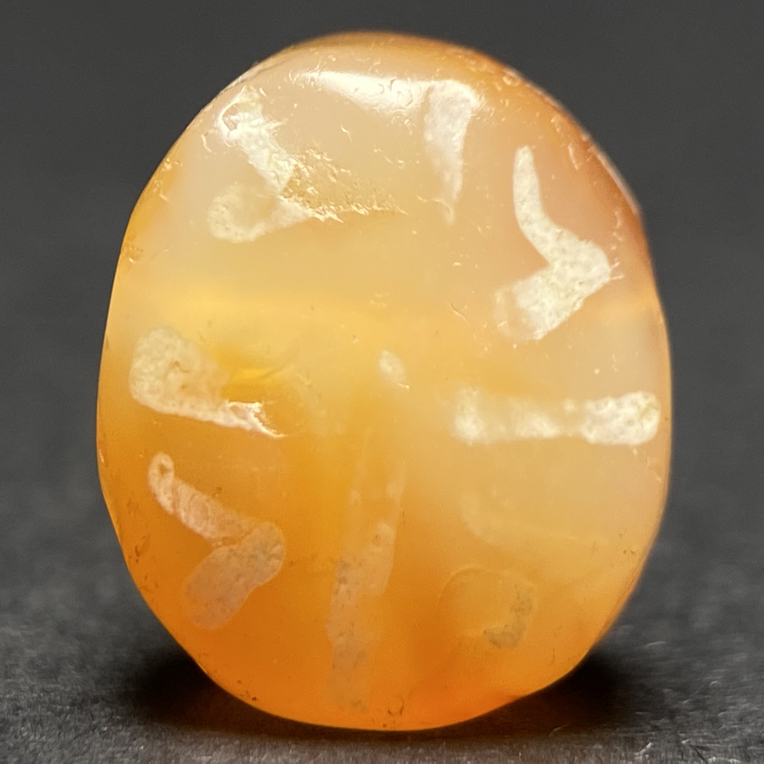 蚀花玛瑙板珠12.1*6.4mm