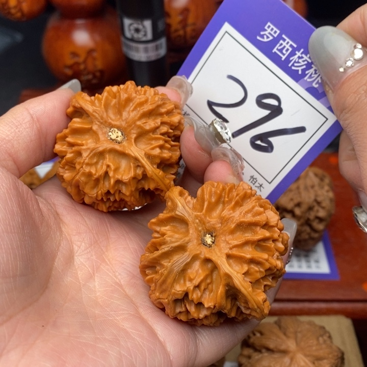 桃核吊坠44.8苹果园296号牌