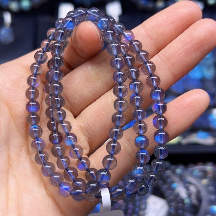 拉长石手串未镶嵌6左右