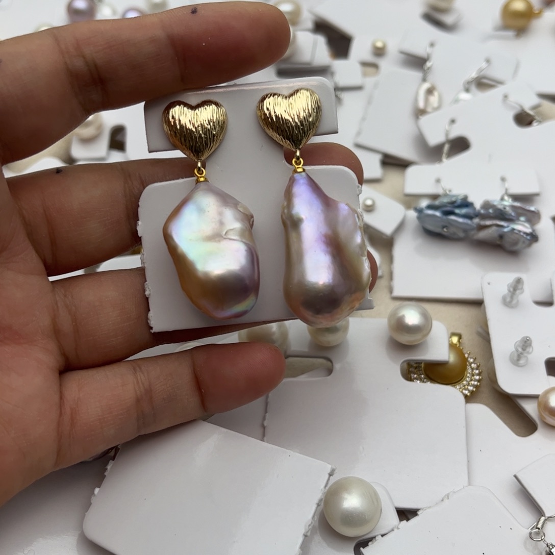 淡水珍珠耳饰未镶嵌?****