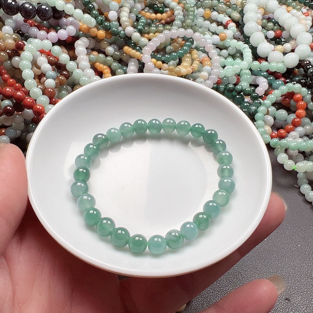 翡翠手链未镶嵌欣*货主老华