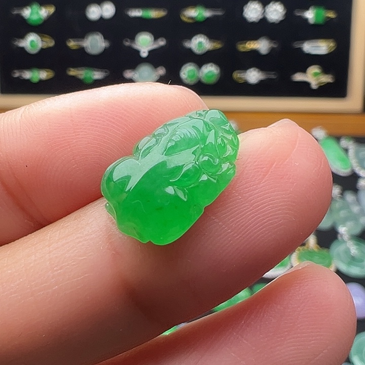 翡翠未镶嵌颈饰貔貅