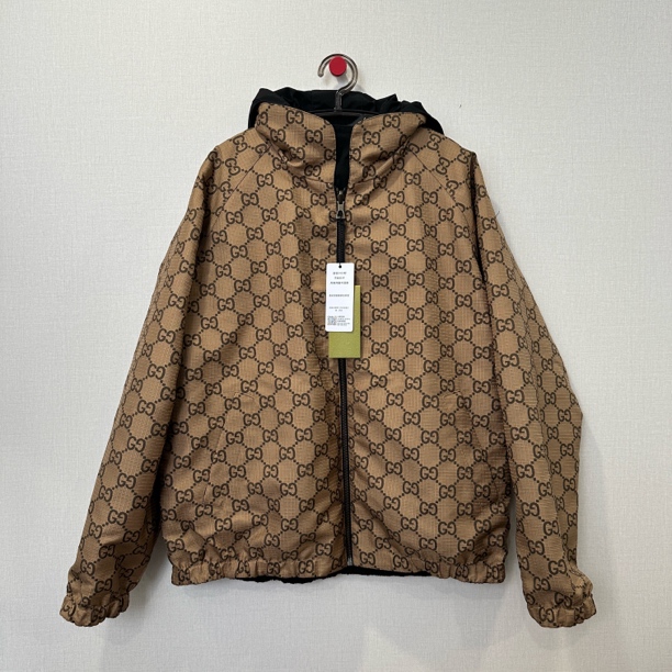 未使用 GUCCI/古驰 满印双面穿外套/尺码50/编码11705