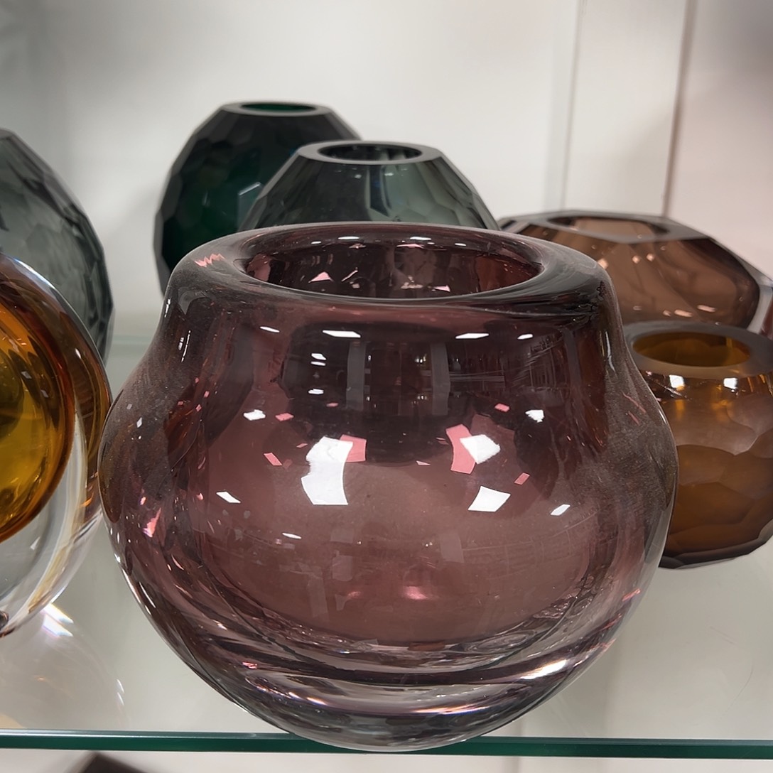 琉璃高15紫色琉璃花器