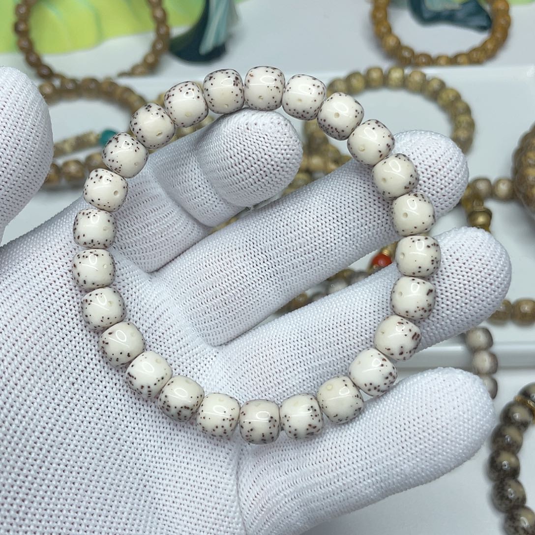 星月菩提手串可**谈9/8通体留白