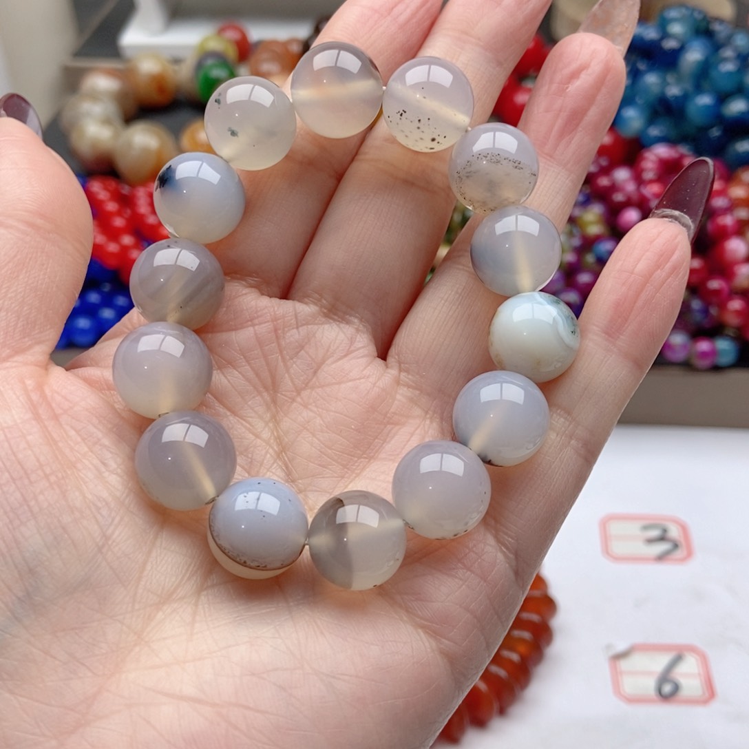 【闪购商品】玛瑙/玉髓手链未镶嵌军*哥