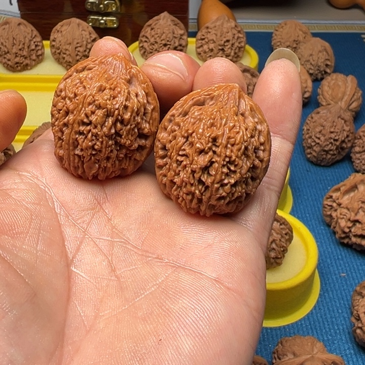 文玩核桃吊坠大蒜头全品无修33+尺