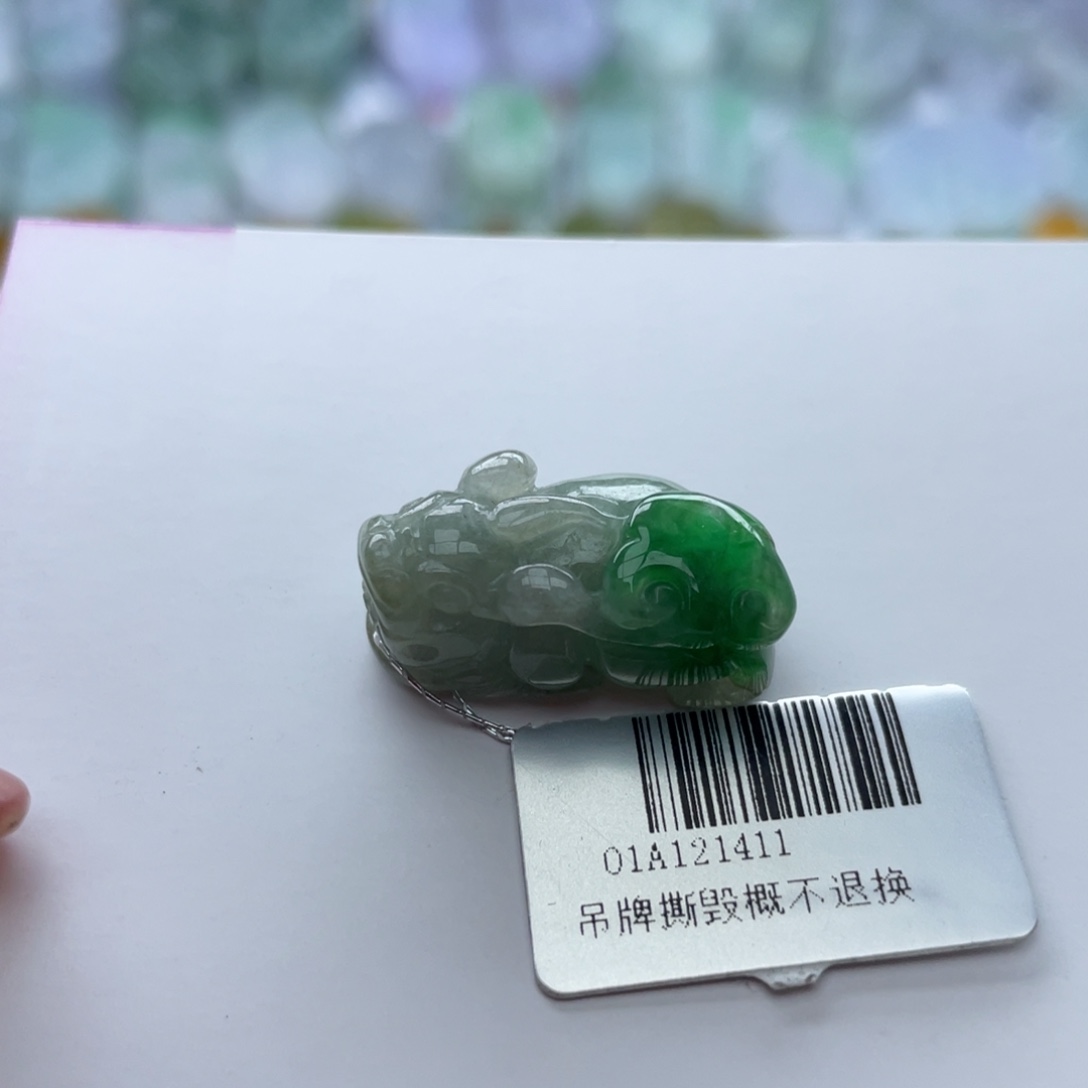 翡翠颈饰未镶嵌貔貅