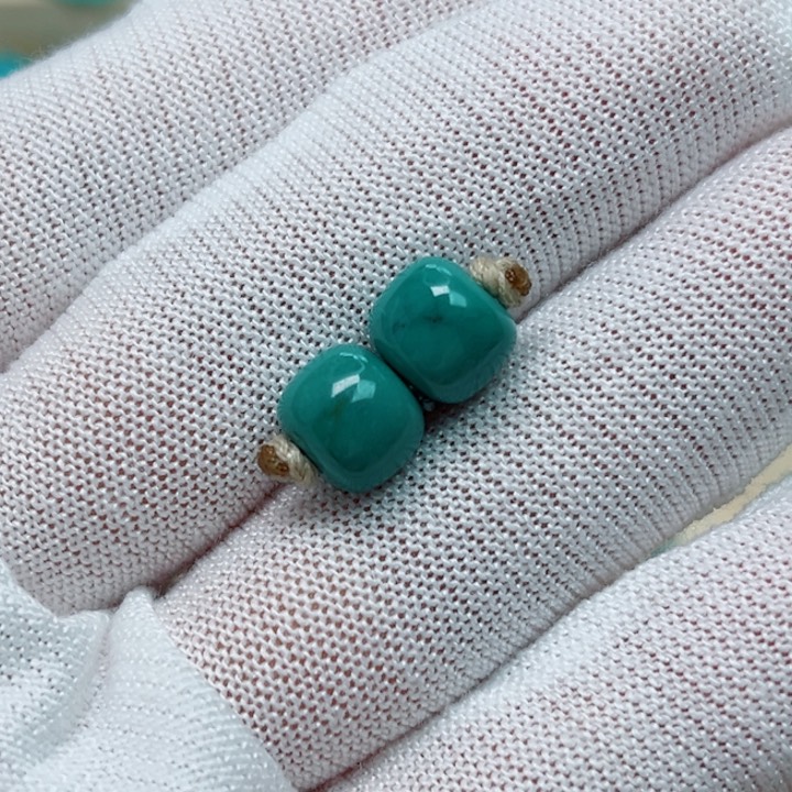 未镶嵌绿松石珠宝奇石老型对珠8