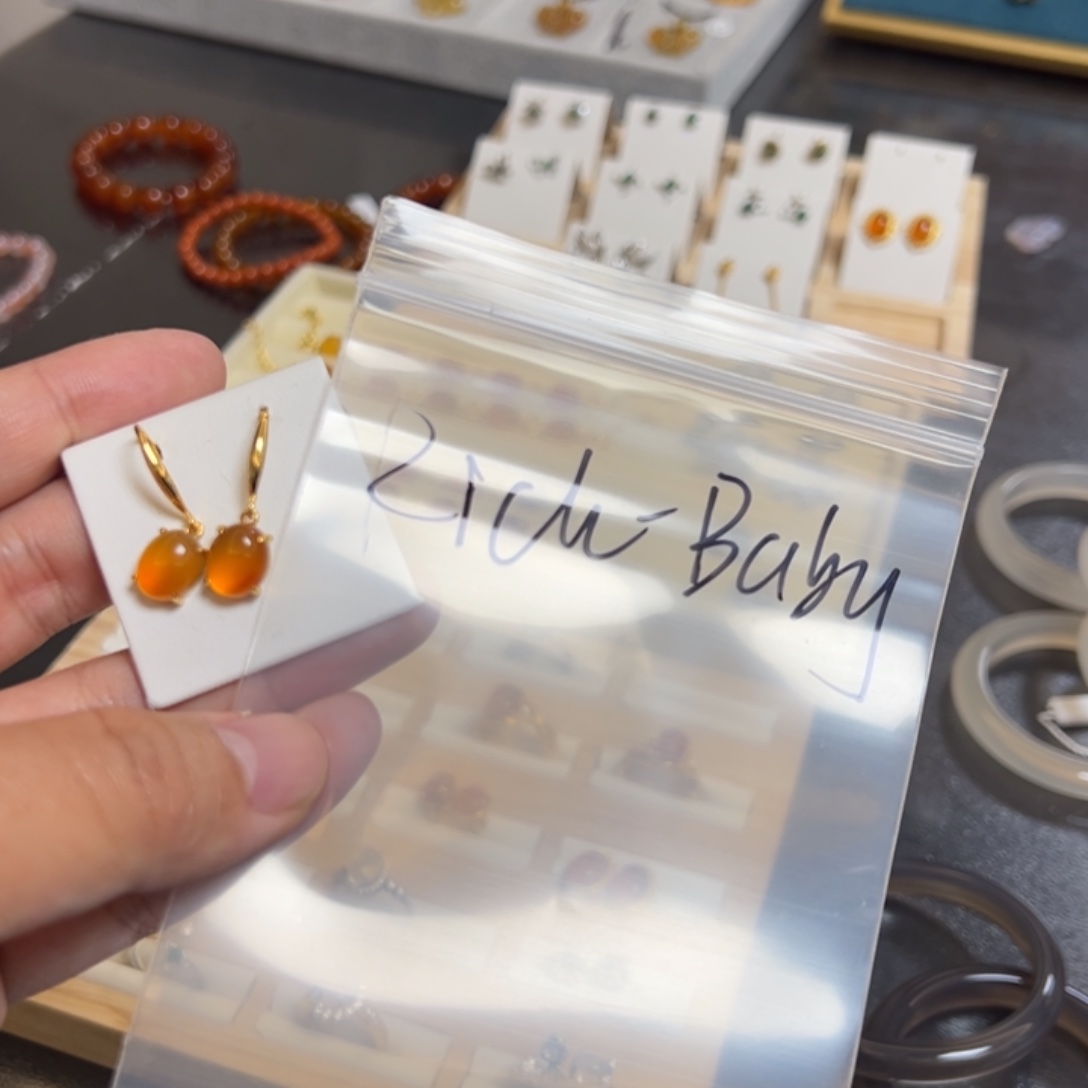 玛瑙/玉髓珠宝半成品银S925镀金镶嵌R****y