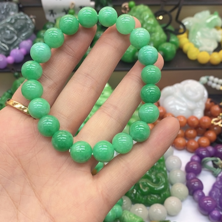 翡翠未镶嵌颈饰手链48