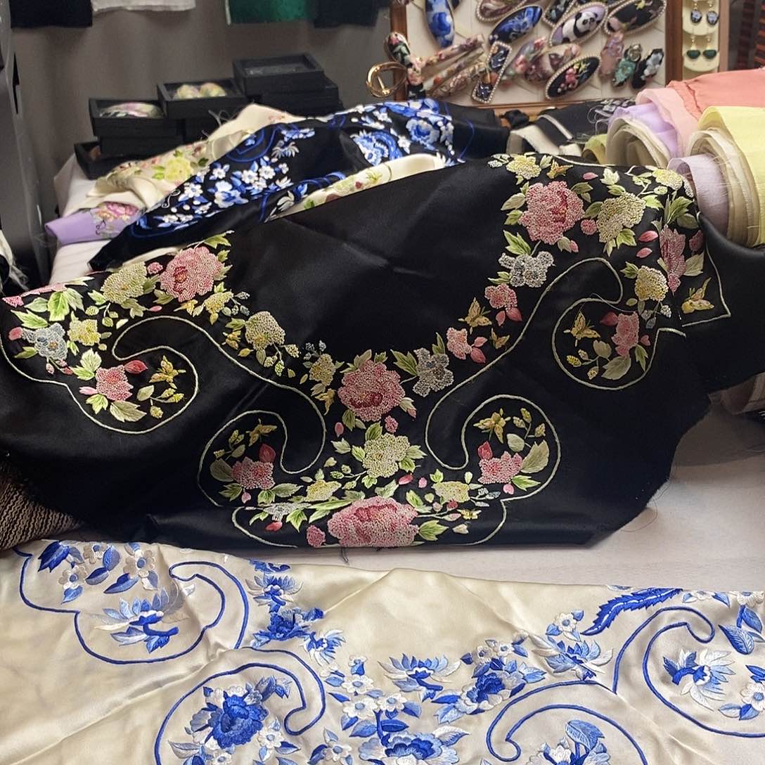 蚕丝真丝手绣手工刺绣