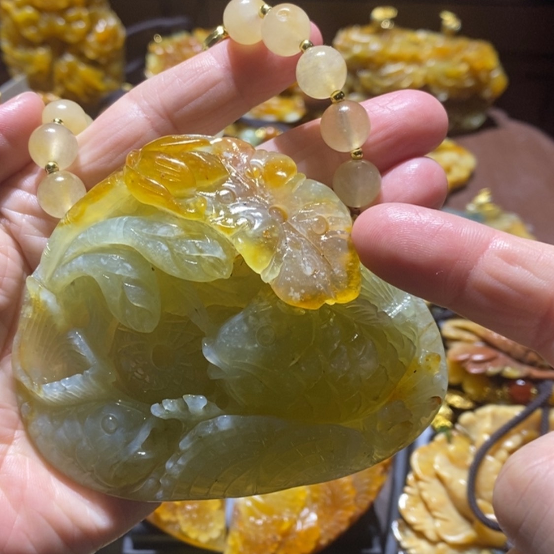 【闪购商品】岫玉毛衣链未镶嵌