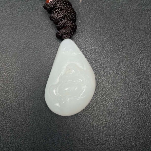 老库房 和田白玉佛挂件
