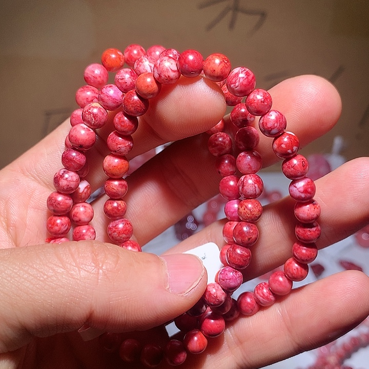 天然辰砂原石多圈