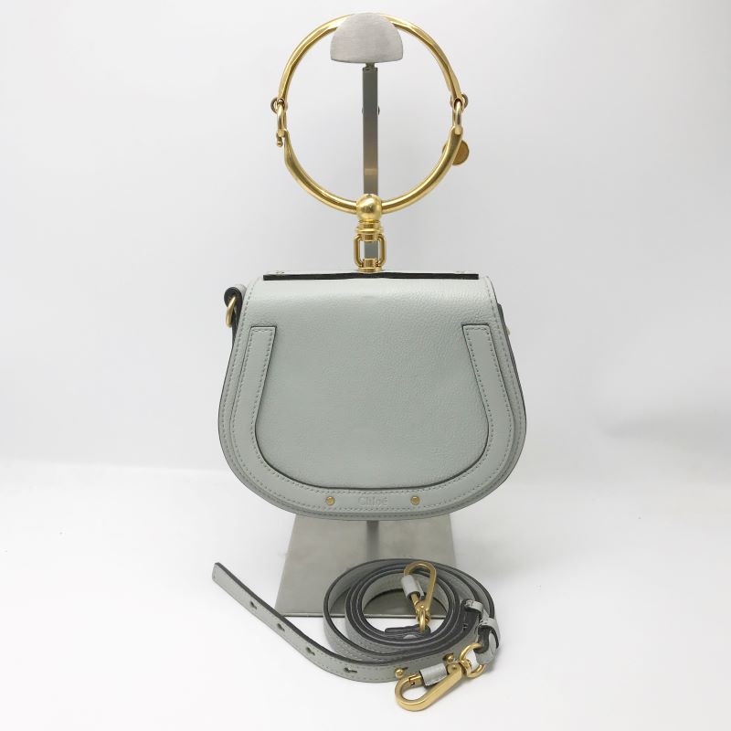 95新 Chloe/蔻依 洋诚二手 克洛伊蓝色圆环包