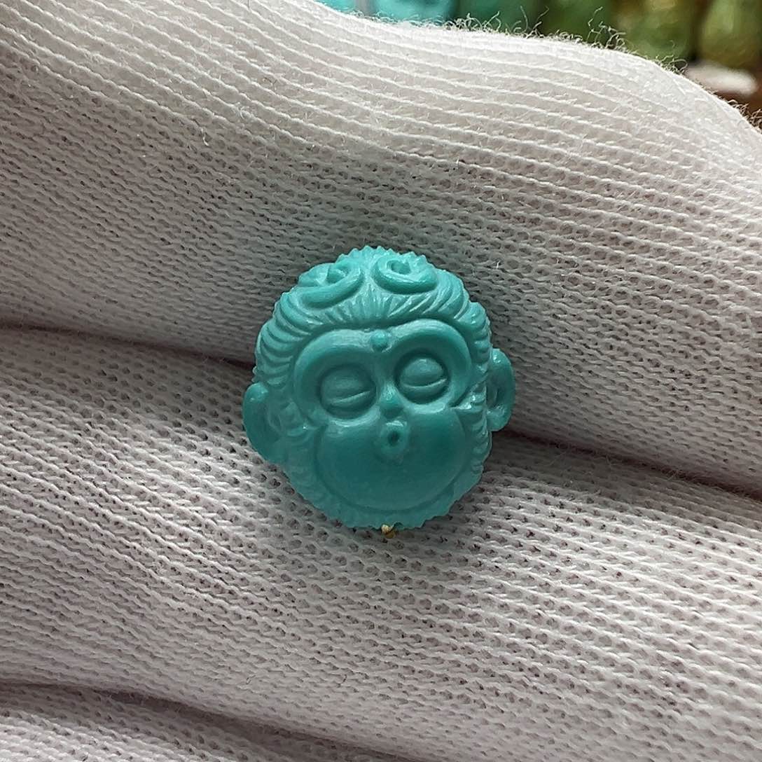 绿松石猴头 未镶嵌