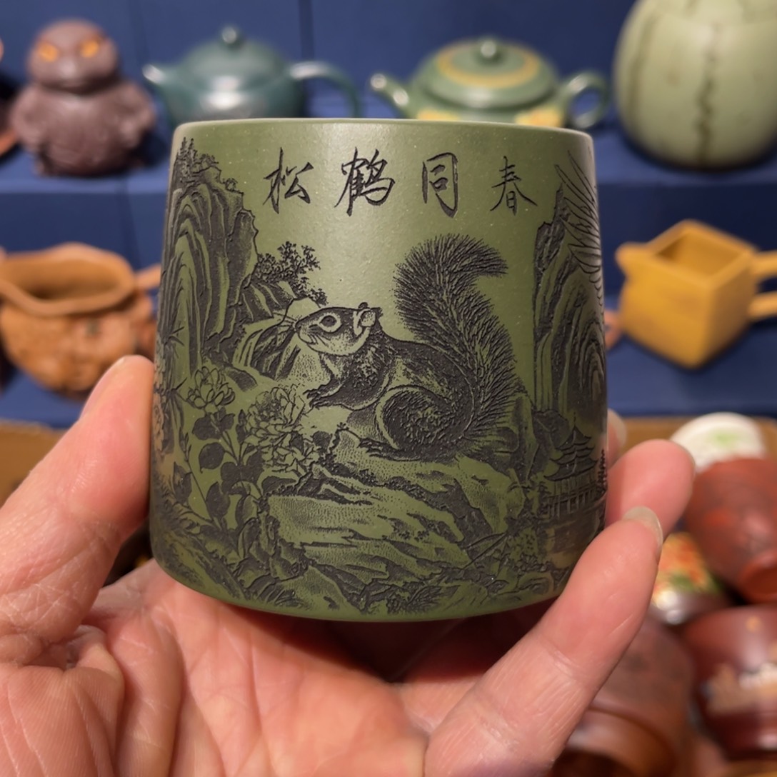 原矿紫砂手工主人杯