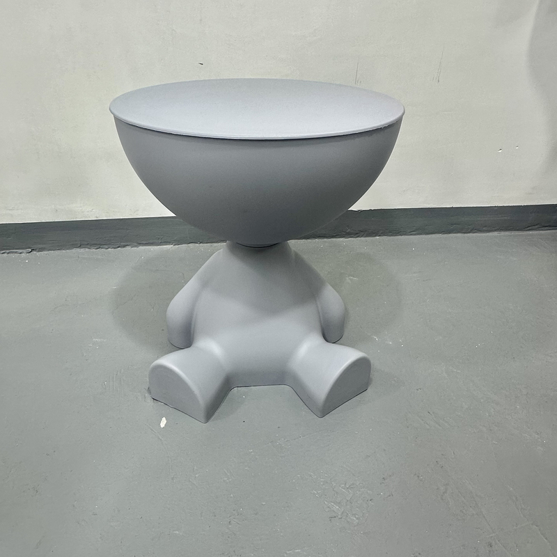 奶油风创意平头茶几家用小户型沙发边几轻奢卡通塑料摆件