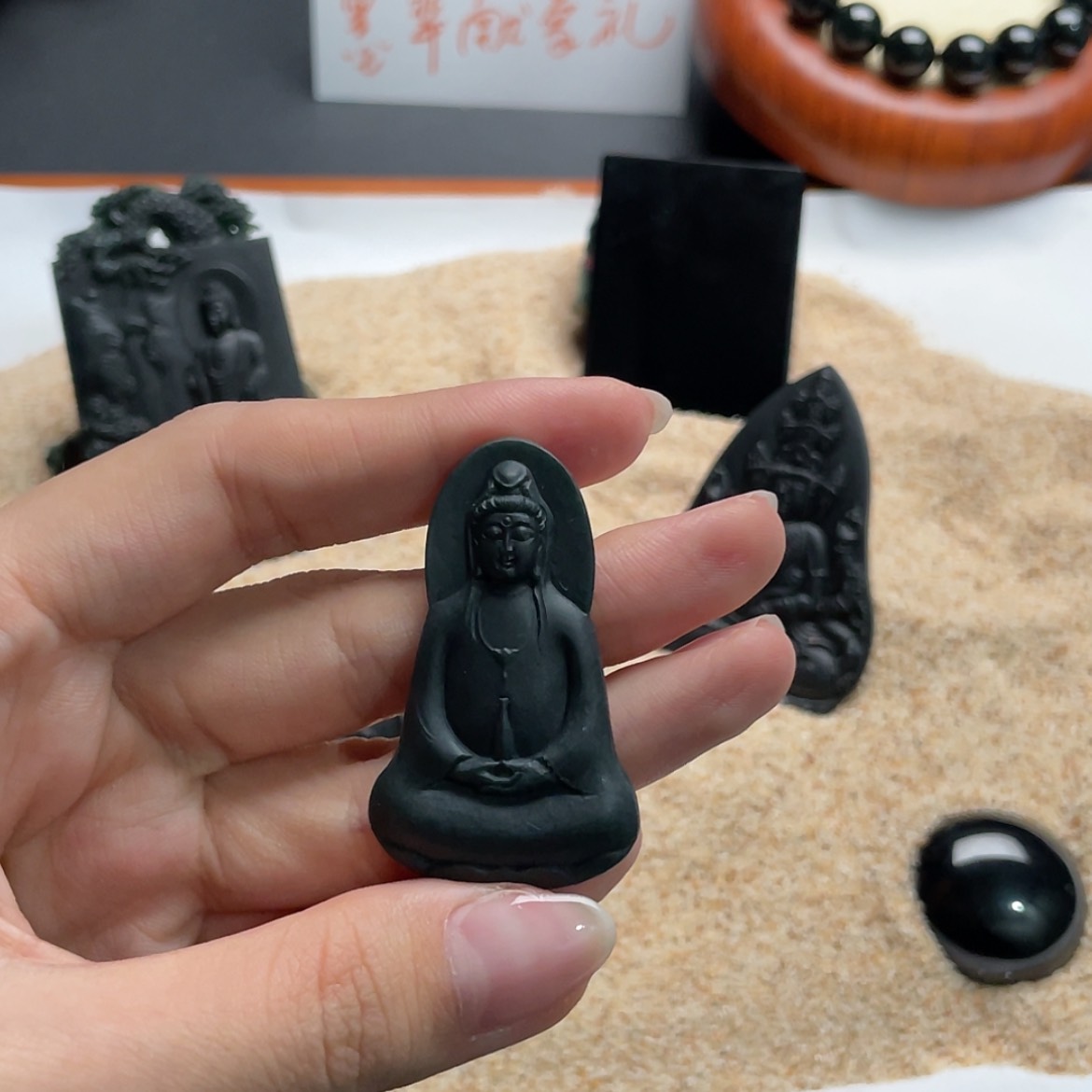 【闪购商品】定制翡翠未镶嵌墨翠