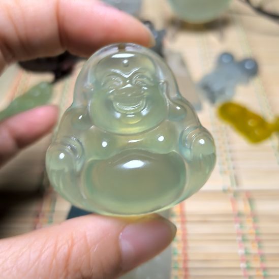 玉***意蛇纹石玉未镶嵌颈饰